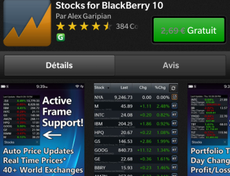 Noël de BlackBerry J17 : Stocks for BlackBerry 10
