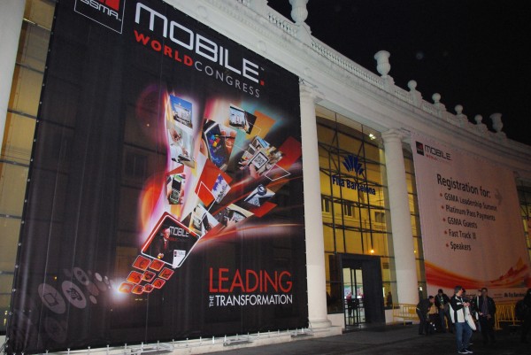 Entrée du Mobile World Congress à Barcelone