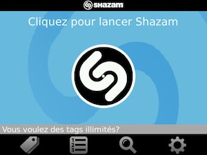 Shazam Blackberry